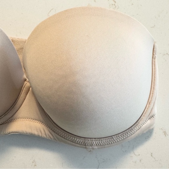 Wacoal Strapless Full Bust Underwire Bra Naturally Nude 32DD Strapless - Picture 3 of 10